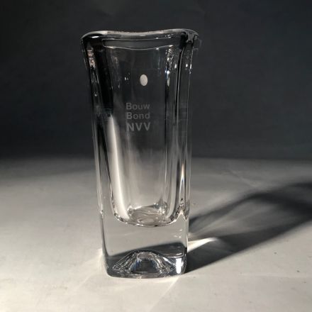 Kristallen gedenk vaas