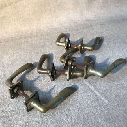 Deurklinken koper begin 1900