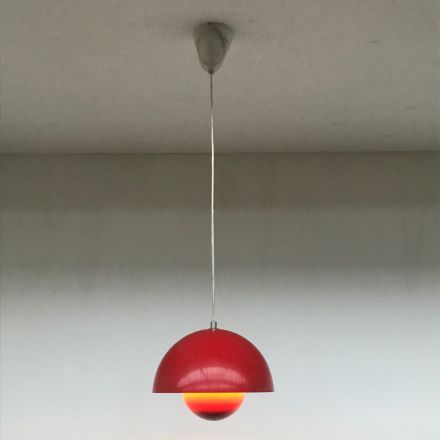 Hanglamp Flowerpot rood Verner panton