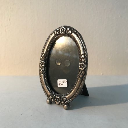 Ovaal verzilverd sta fotolijstje