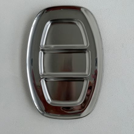 Alessi RVS 3-vaks serveerschaal