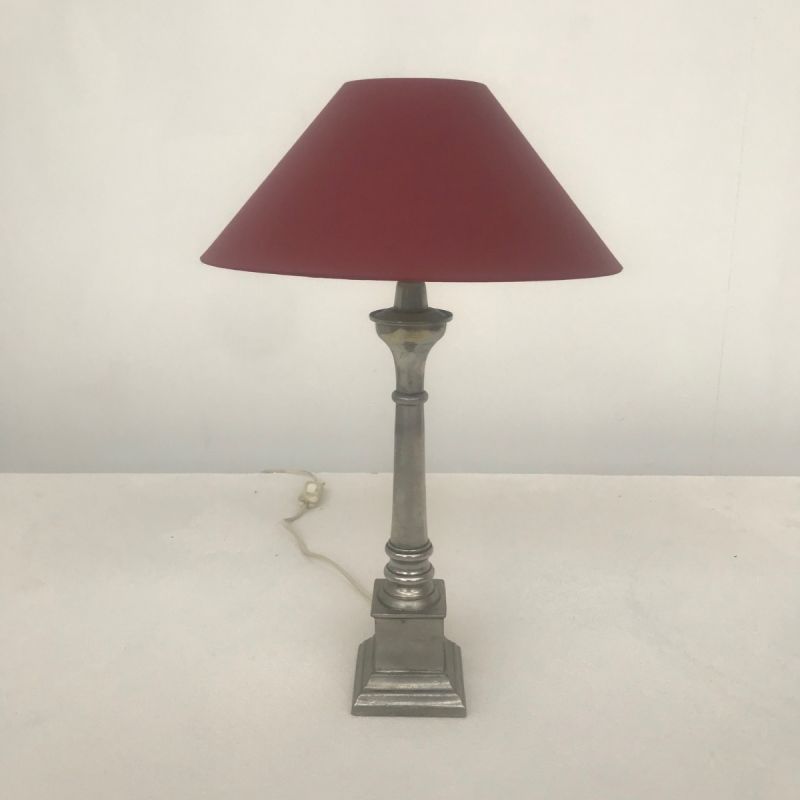 Tafellamp zilver/tin