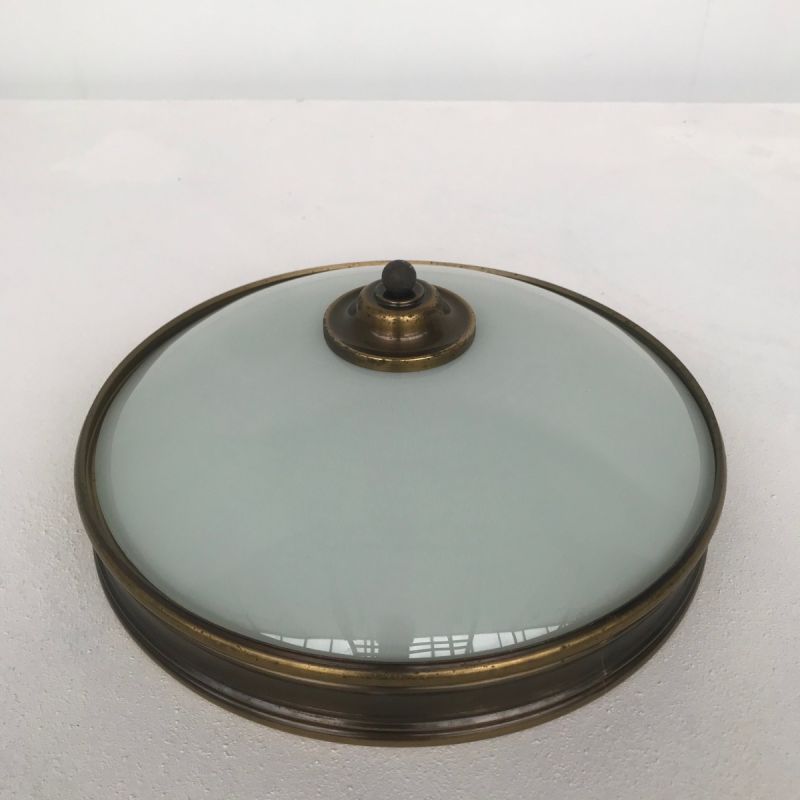 Plafond/wandlamp brons art deco stijl