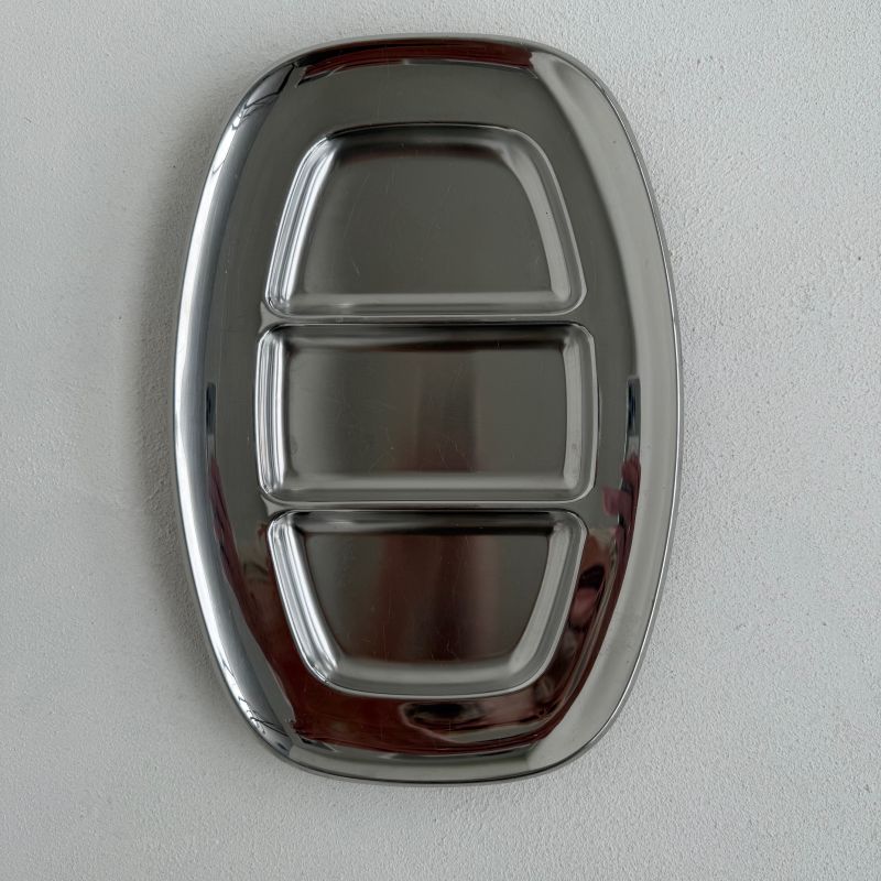 Alessi RVS 3-vaks serveerschaal