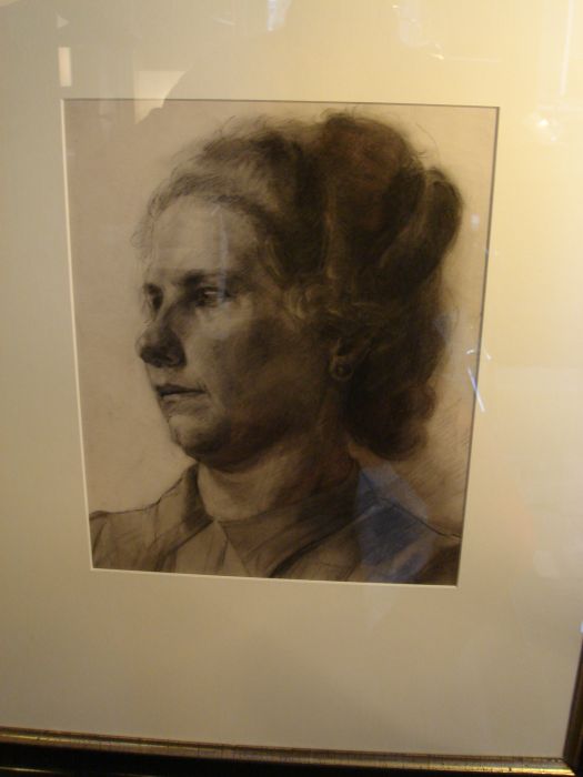 Anton Pieck portret van zijn moeder